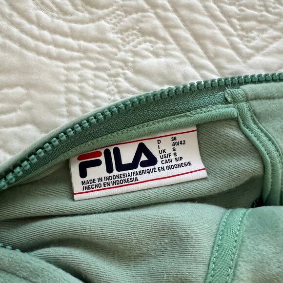 Fila Mahggie Dress Velvet and Mesh Color Block Dress Short Sleeve Bodycon S NWT - Picture 8 of 9